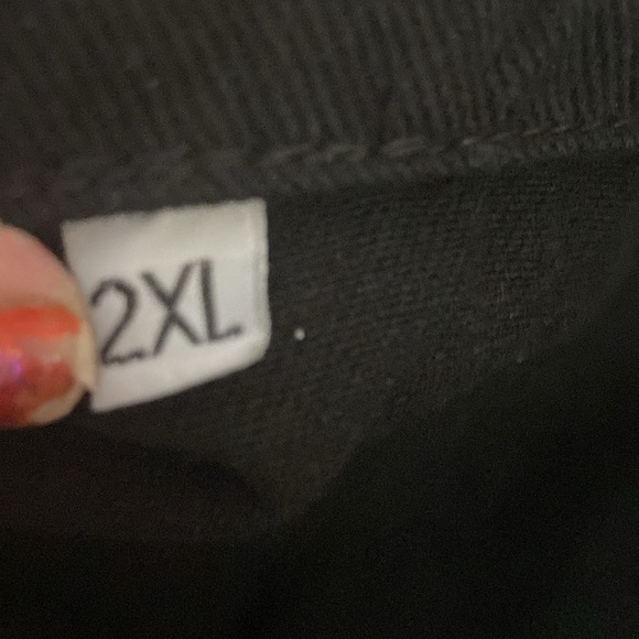 Jean jacket with chain fringe Size 2x - Picture 8 of 11